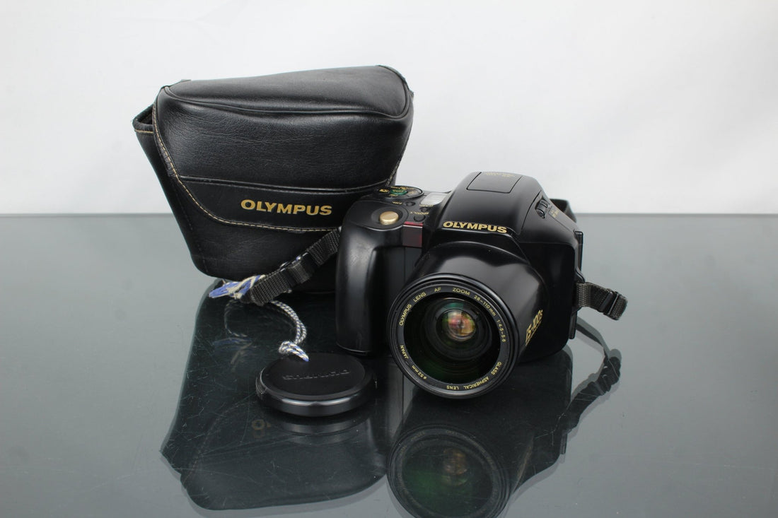 Olympus IS-100s: Simple 35mm SLR, All in One - Dutch|Thrift